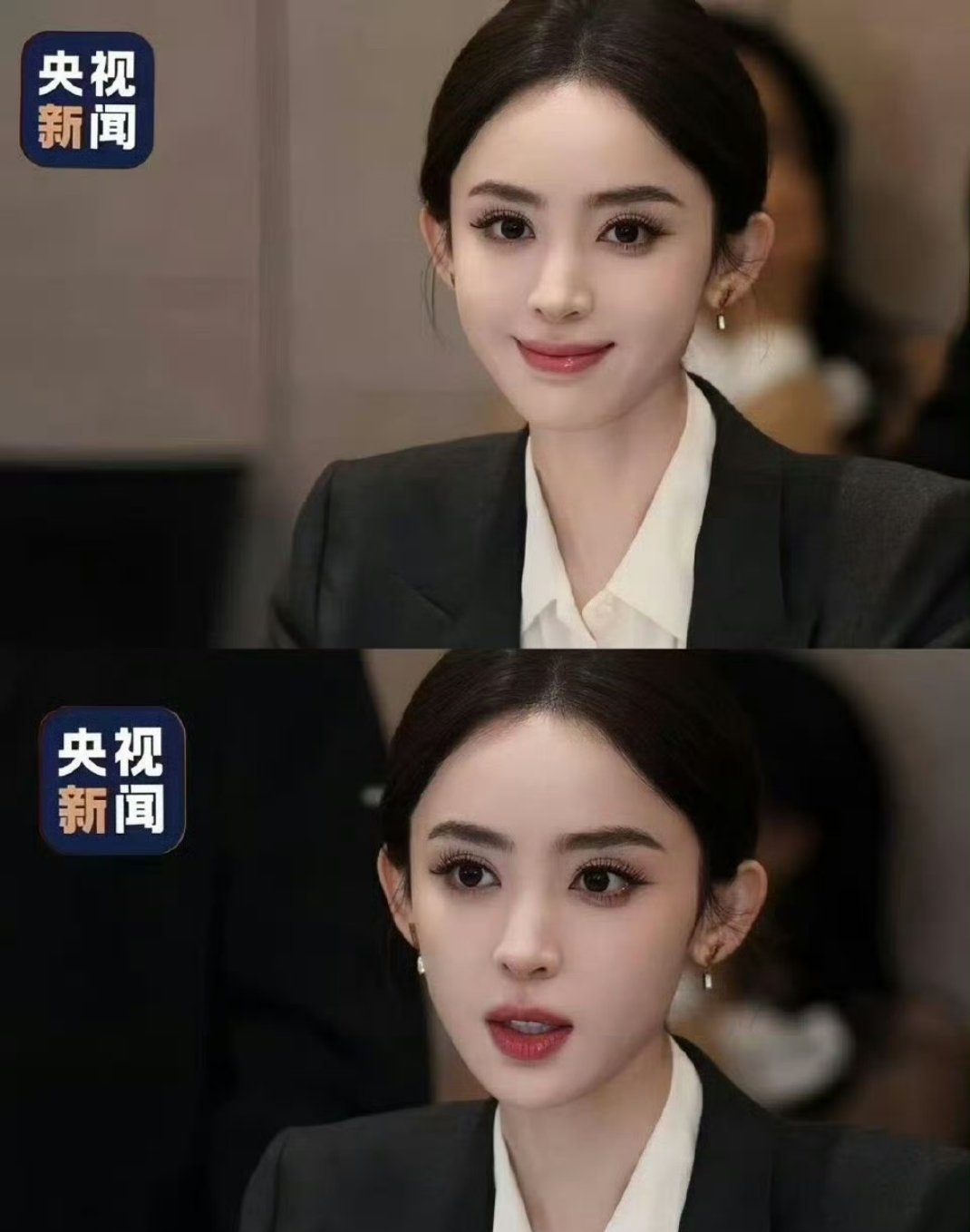 不愧是娜扎这可是央视新闻啊美貌就是如此权威 ​​​