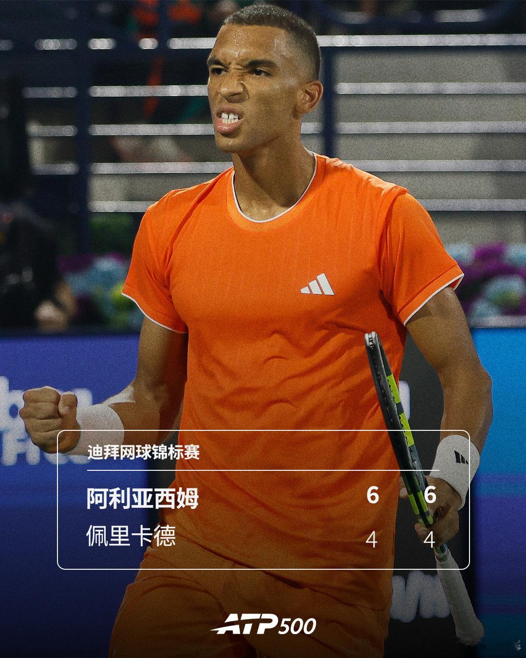 头号种子顺利晋级 ✌️ATP500迪拜网球锦标赛男单第二轮，头号种子阿利亚西姆6