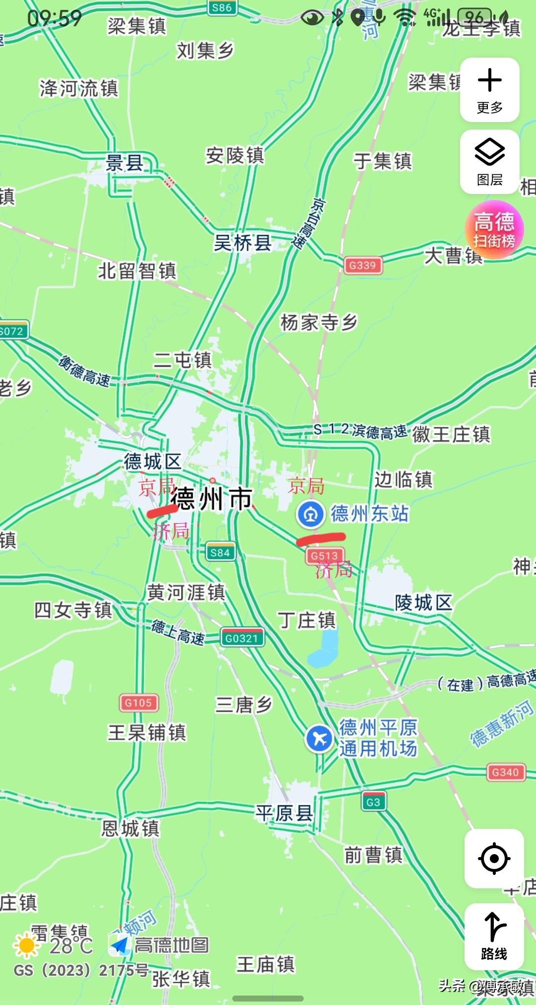 德州 德州东，作为京局和济局的分界站，作为两大高铁干线的交汇枢纽，作为山东的北大