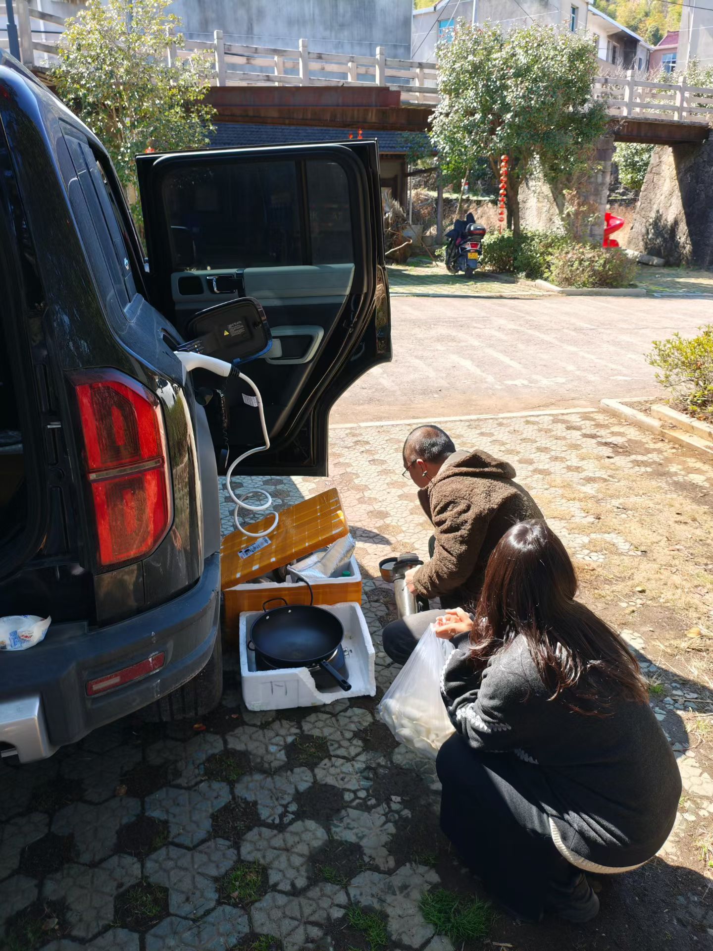 开插混出去野炊真的很方便～ 