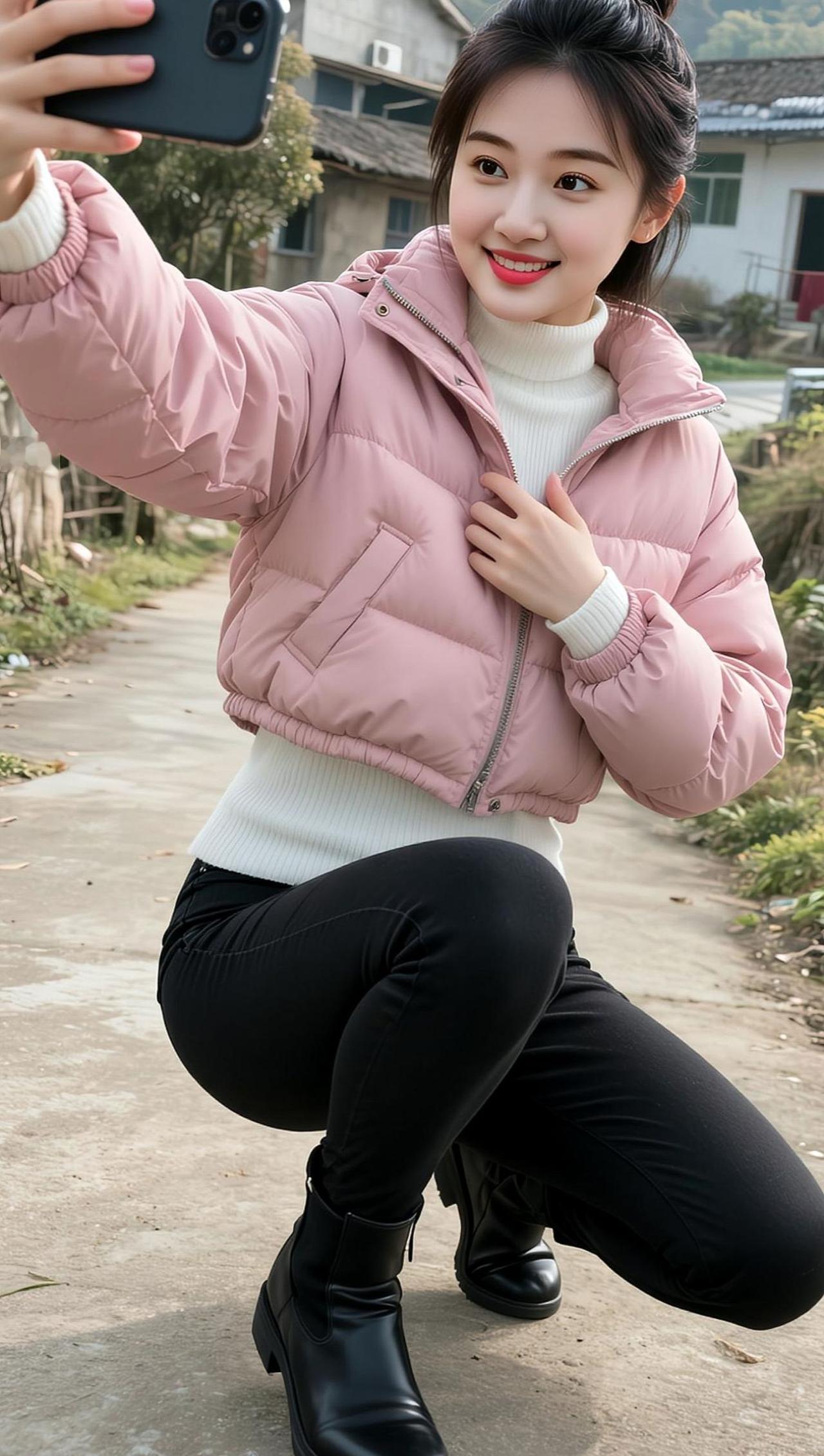 AI村景自拍 抖音ai创作 农村生活