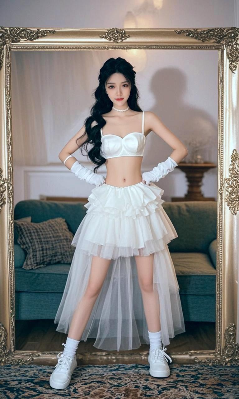 AI纱裙梦幻少女
