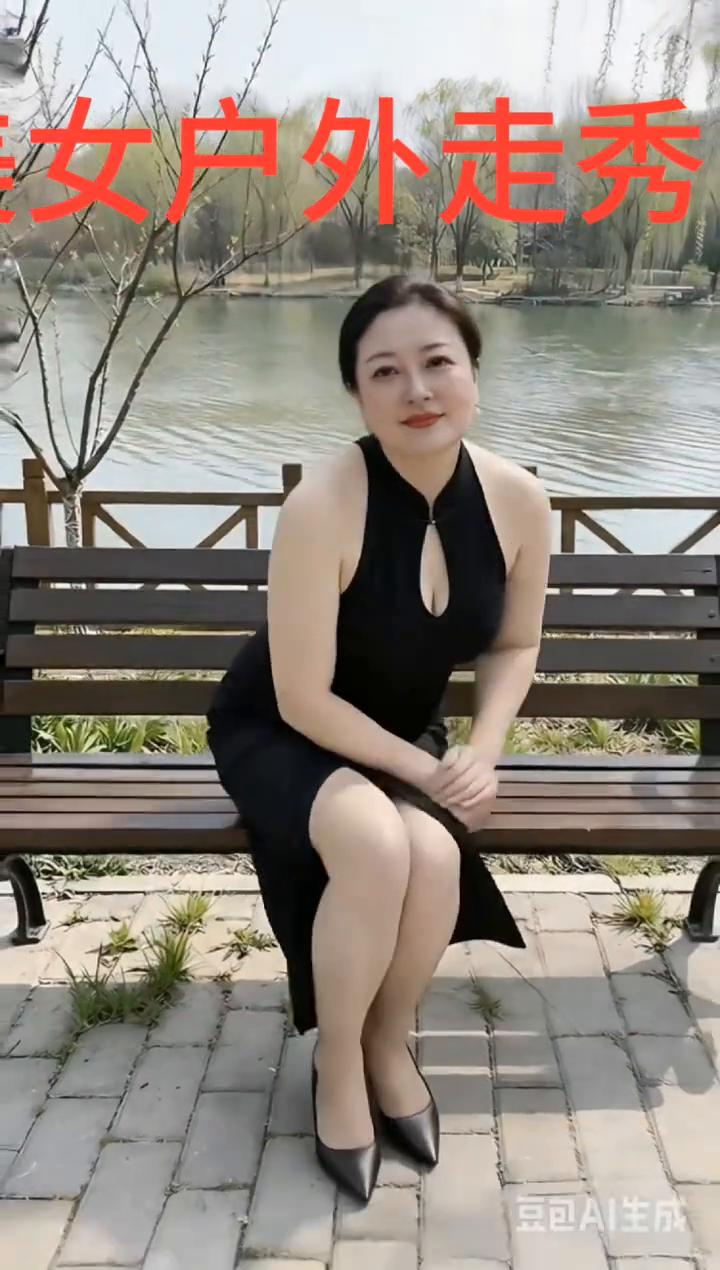 女户外走秀。