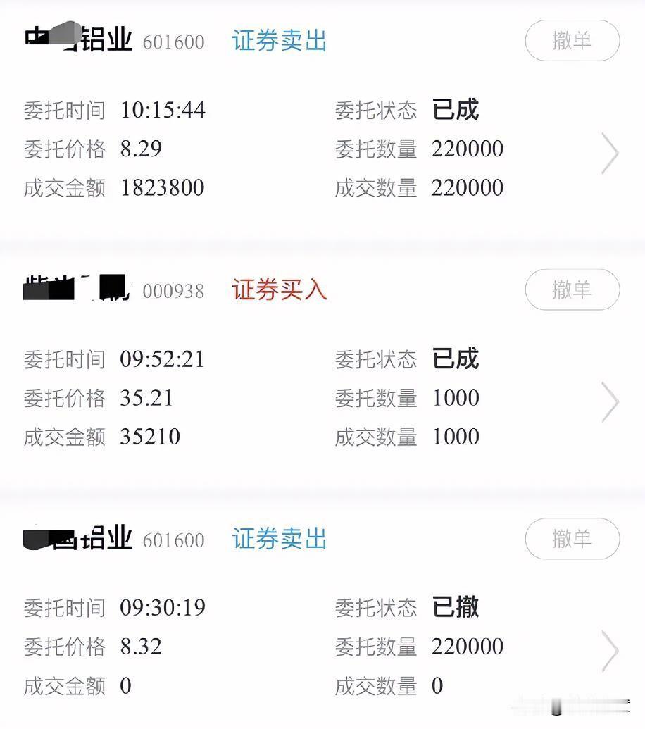 今天晚上不想吃饭，只想剁手。
​昨天买了220000股中国铝业，恰巧晚上公告了业