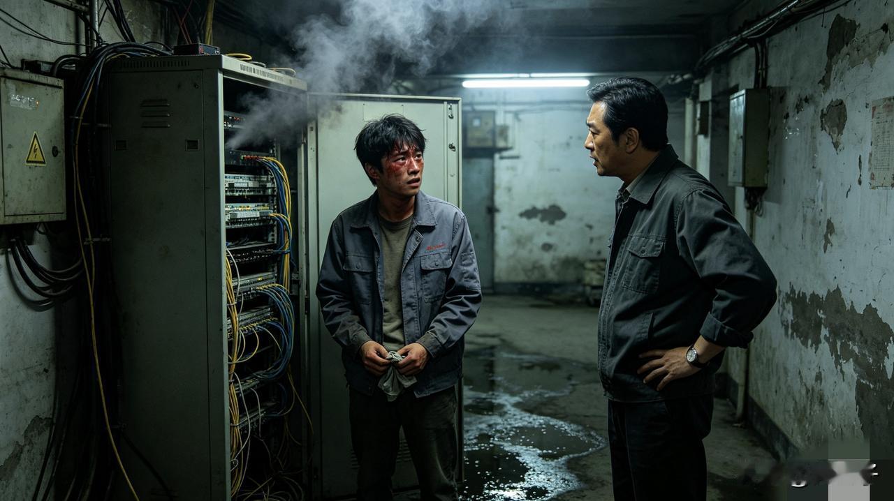我是小李，今年22岁，刚毕业，零基础进入弱电维护公司。
地点：老旧小区负一楼机房