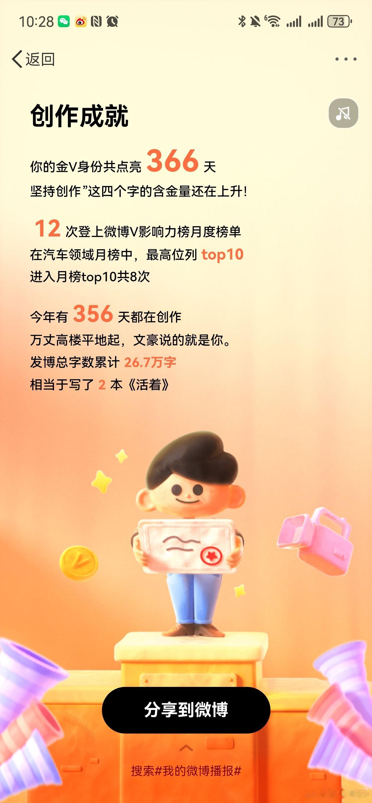 今年的阅读量是9.5亿下半年开始维持在月均1亿挺好的，继续加油 