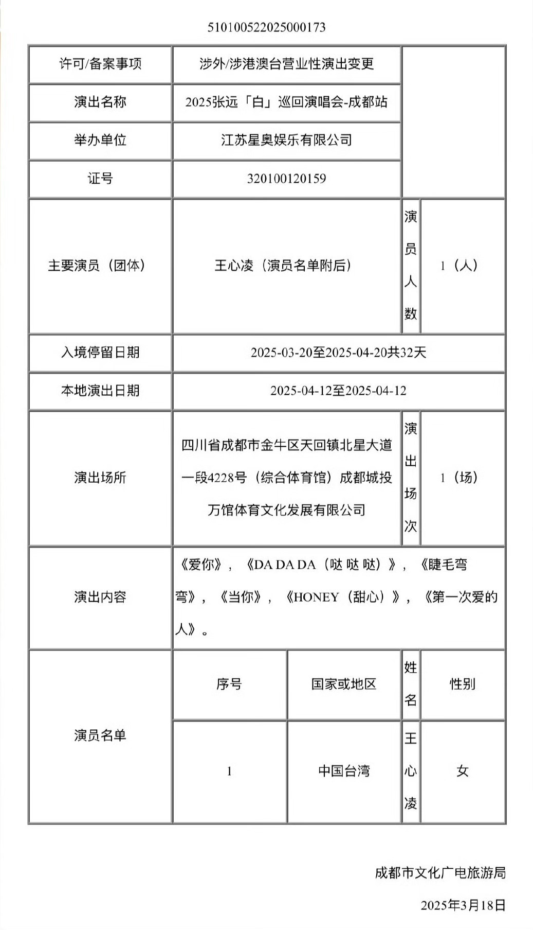 张远成都演唱会嘉宾王心凌，想听《凝眸》对唱张远成都演唱会特别嘉宾王心凌 ​​​