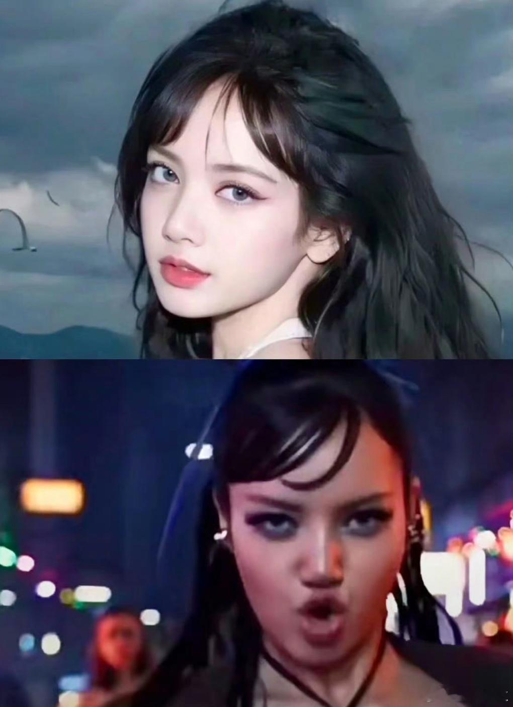 Lisa是不是对欧美风衣什么误解，实在不行向谷爱凌取取经啊，都是原生亚洲面孔，看