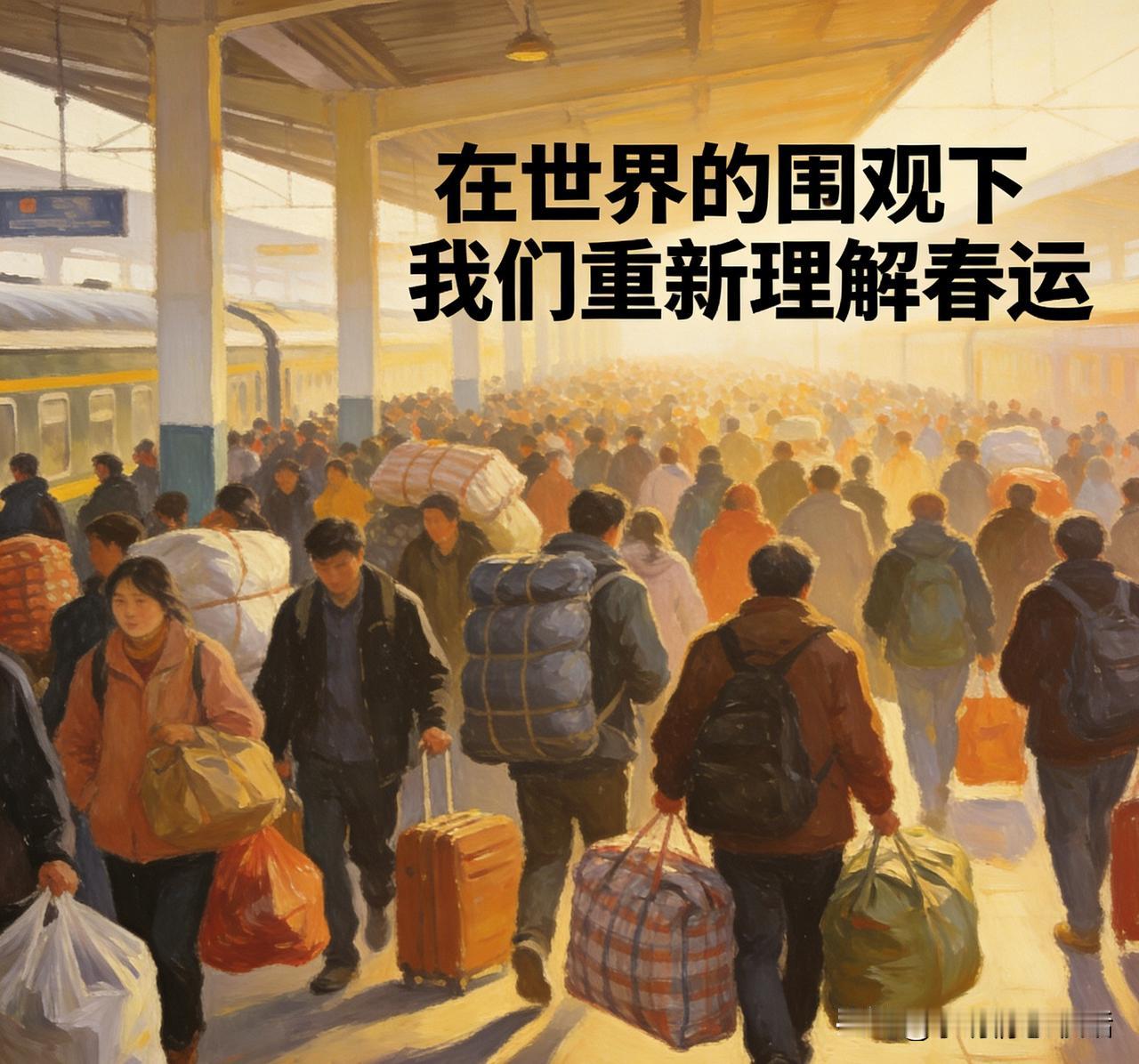 14亿人集体“迁徙”，春运蕴含着中国最炽热的生存哲学。
“40天80亿人次流动，