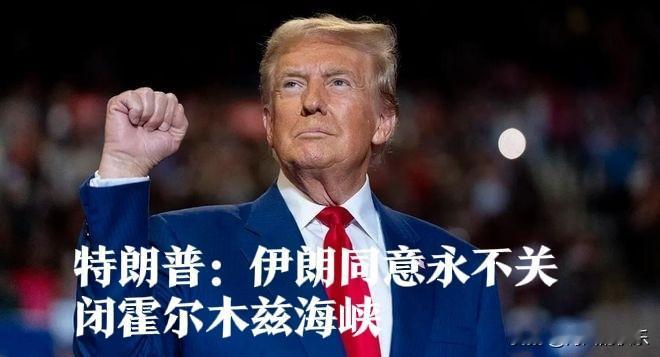 特朗普：伊朗同意永不关闭霍尔木兹海峡

   据外媒报道美国总统特朗普在真相社交