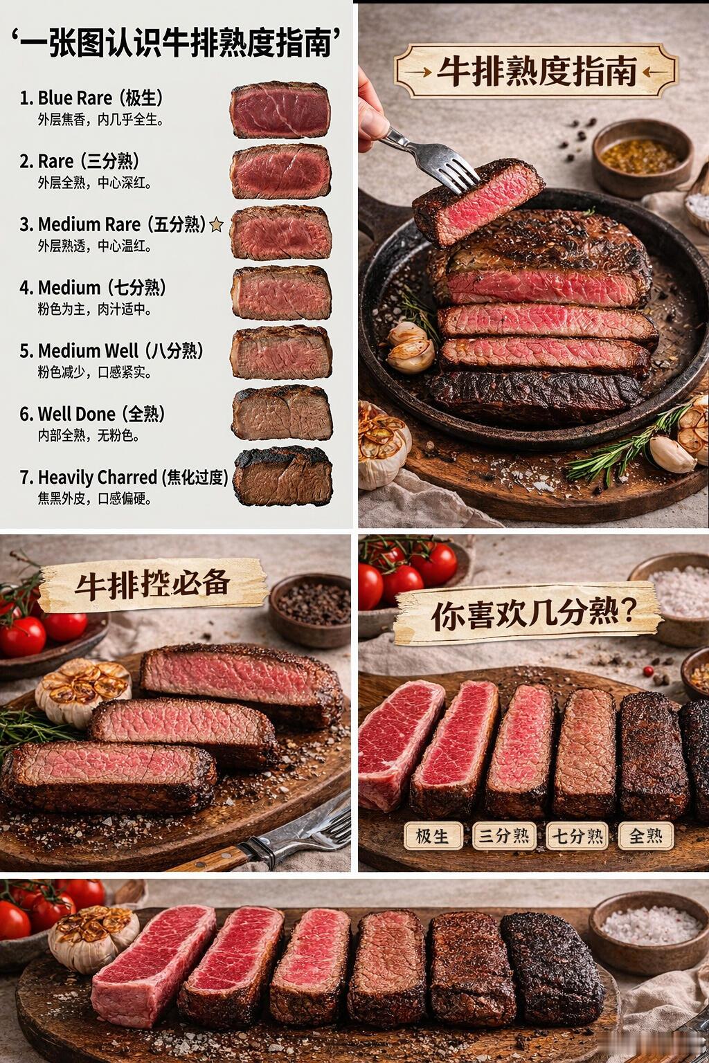 以你的神之舌，你觉得几分熟的牛排才是最好吃的？ 