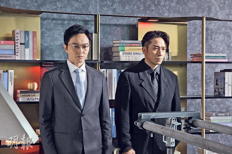 張智霖《璀璨之城》成魔 吳卓羲喜再合作張智霖（左）與吳卓羲（右）於《璀璨之城》再