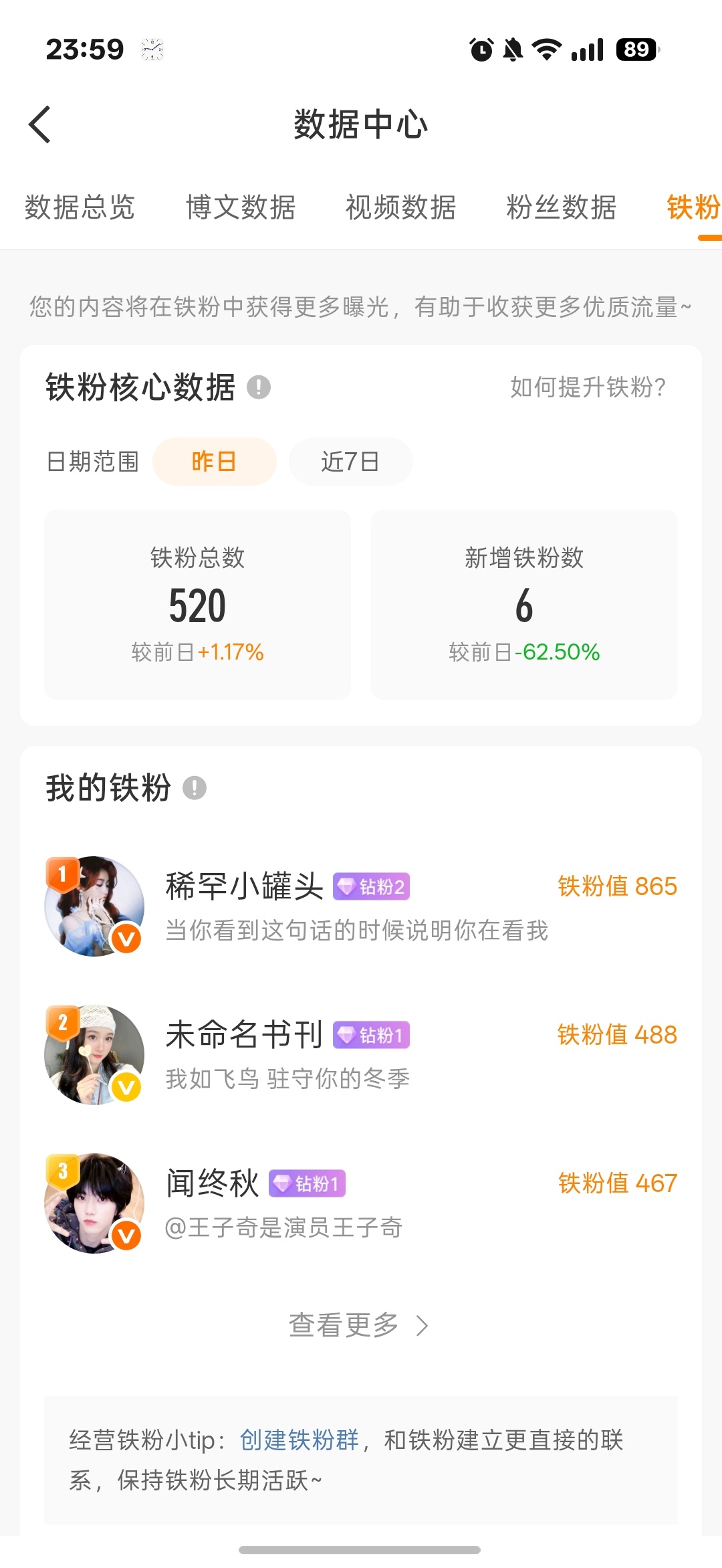 我带着我500+的铁粉回来了