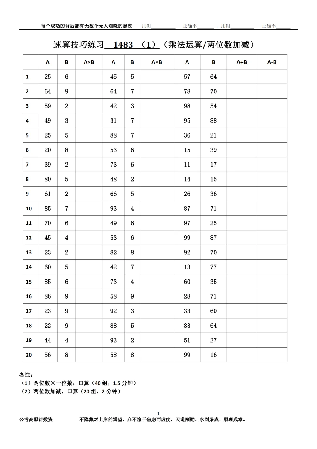资料分析速算练习1483