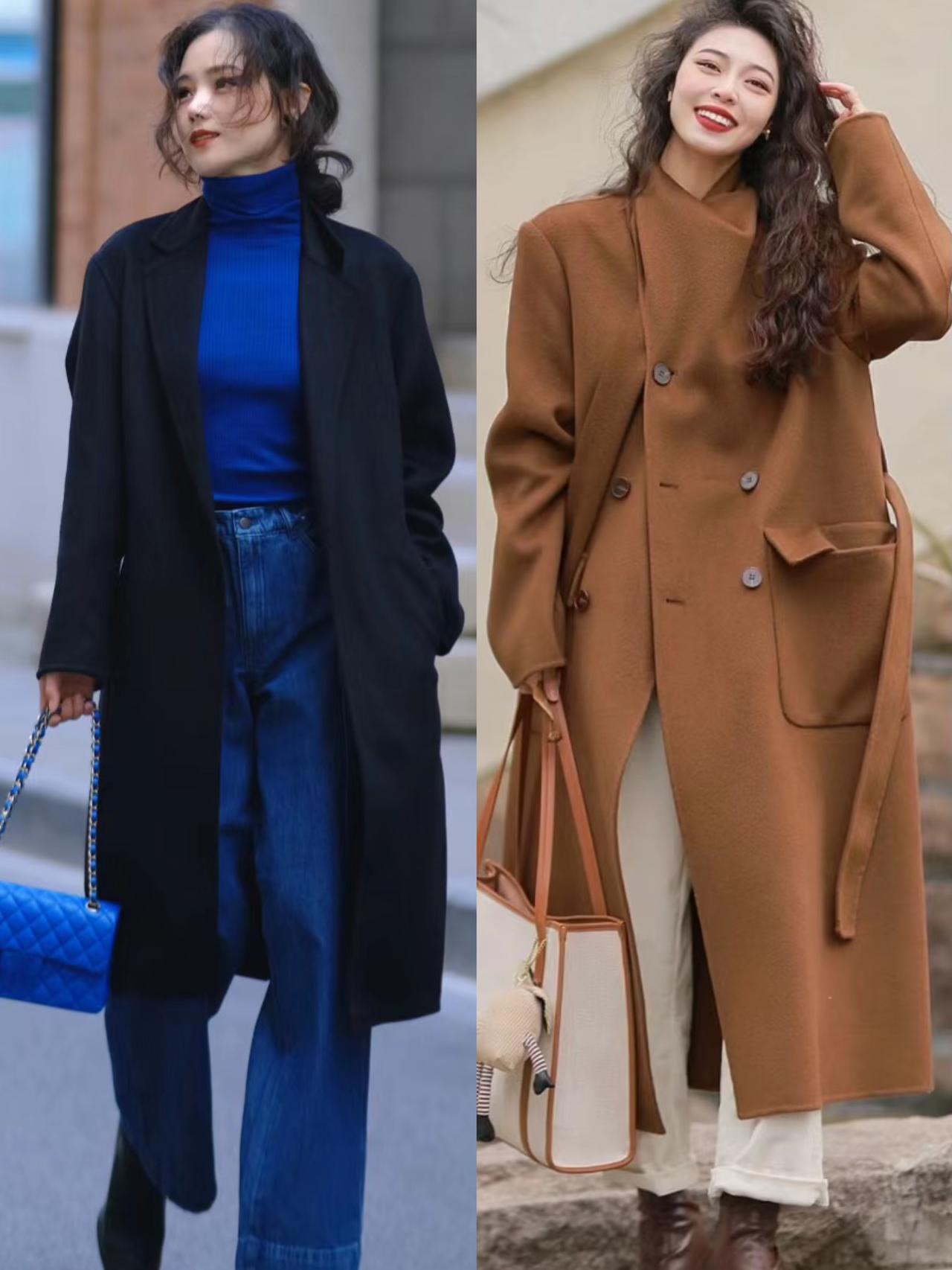 秋冬大衣别光穿黑色了，今年流行“4种”颜色，时髦减龄提气质
今年秋冬流行的大衣颜