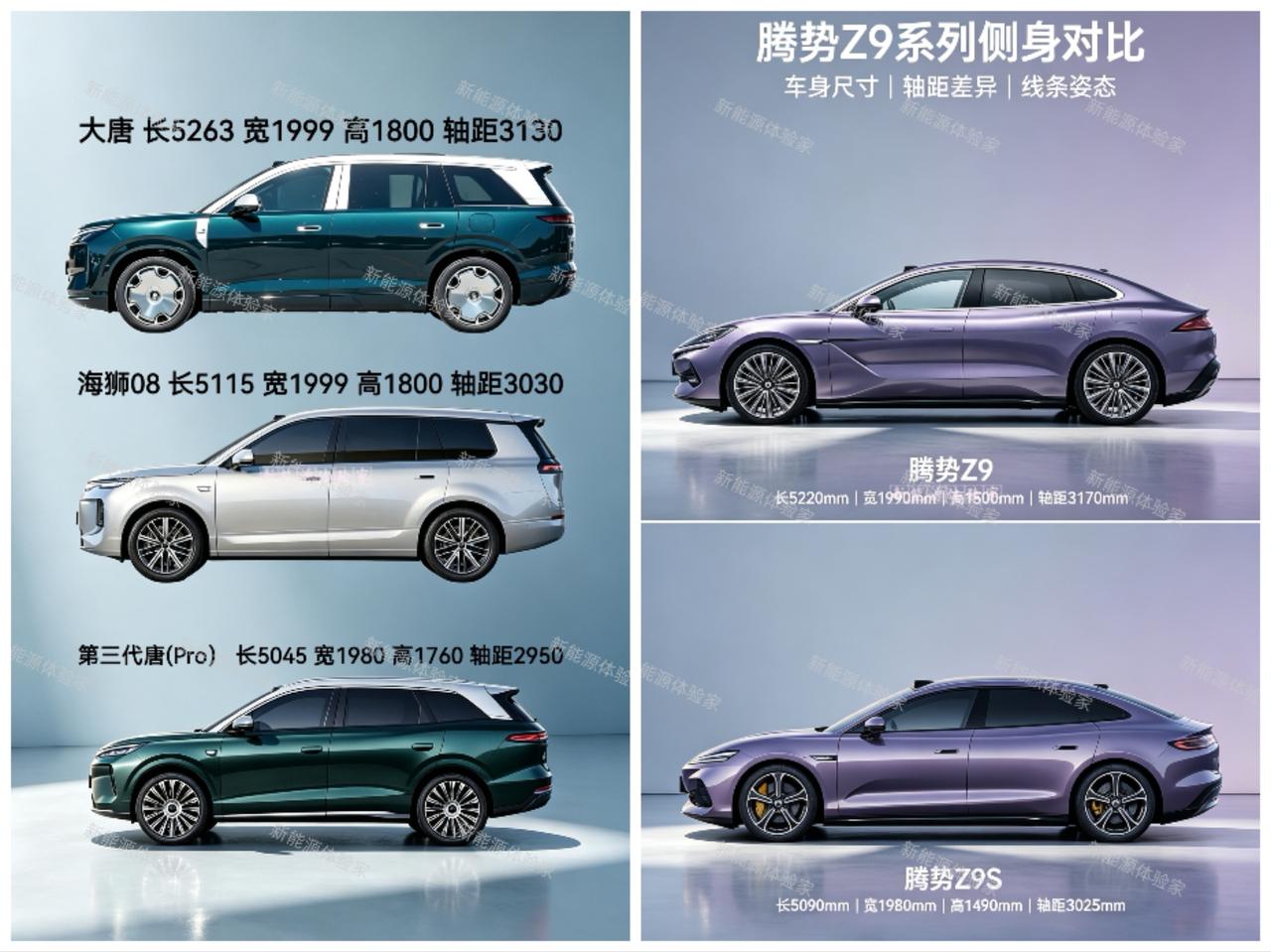 比亚迪7系双子星就位！
SUV担当：王朝第三代唐Pro
轿车担当：腾势Z9S
 