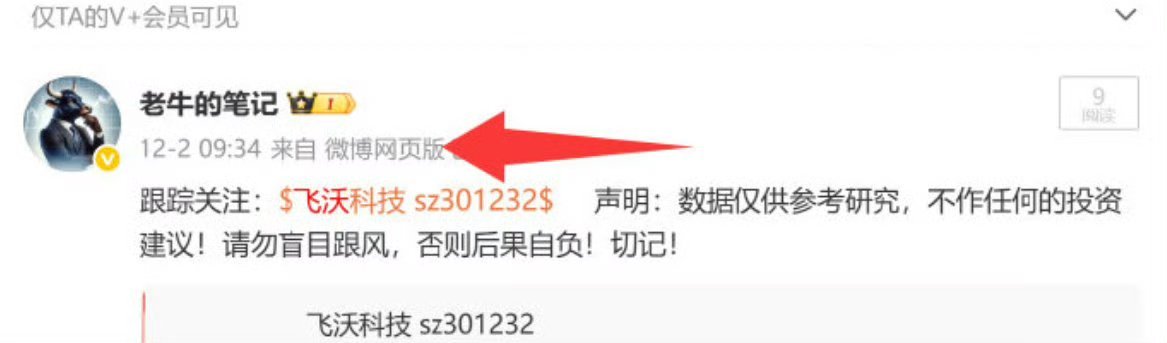 老牛在12月2日早盘跟踪关注的：飞沃科技 股价又创新高了！翻倍了！事实证明，拿得