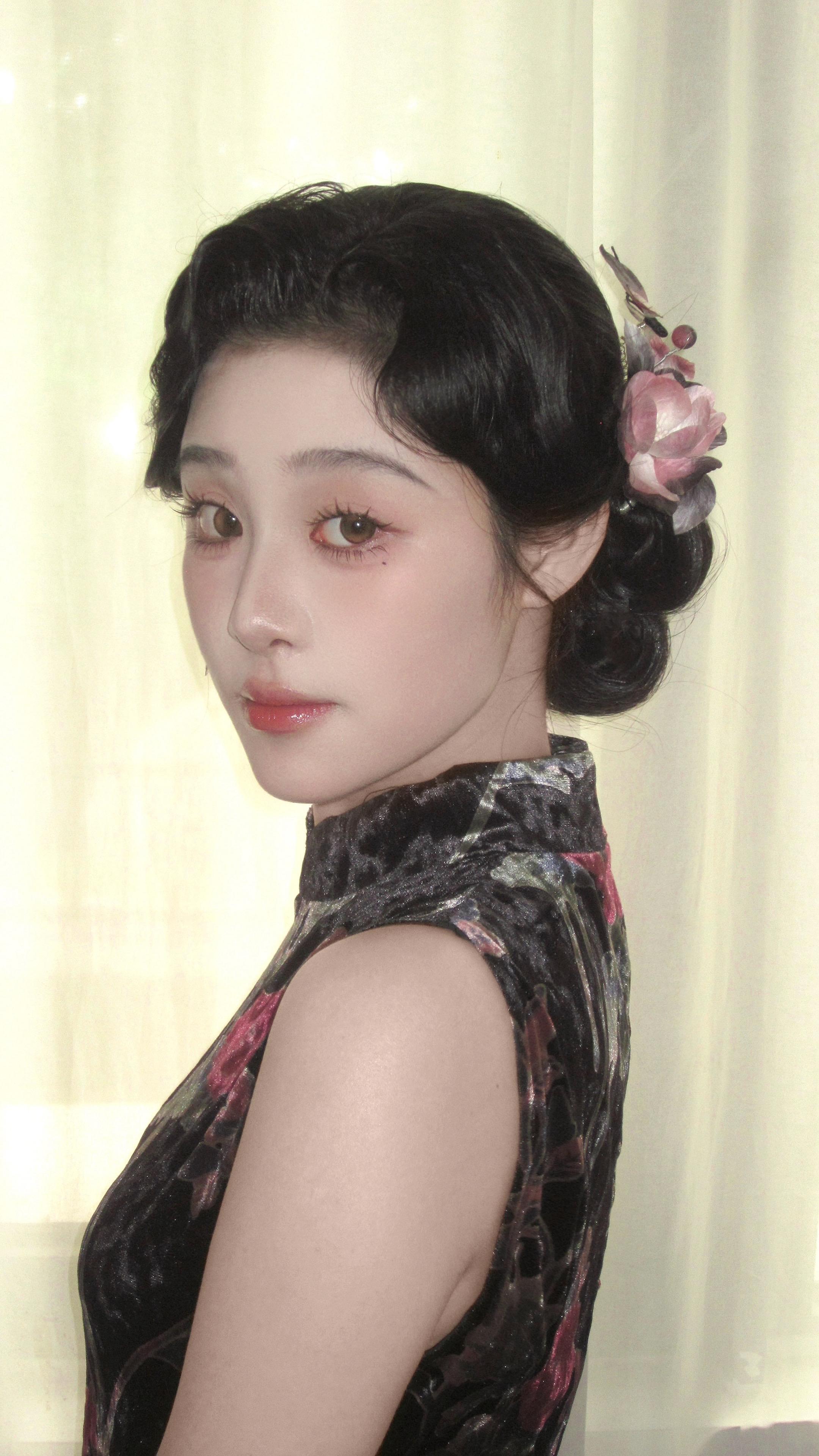 旗袍 中式造型 旗袍造型新中式发型