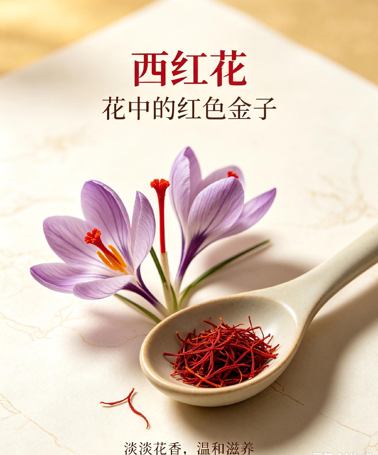 西红花，花中的红色金子
 
很多人以为西红花产自西藏，其实它又叫番红花，只是经西