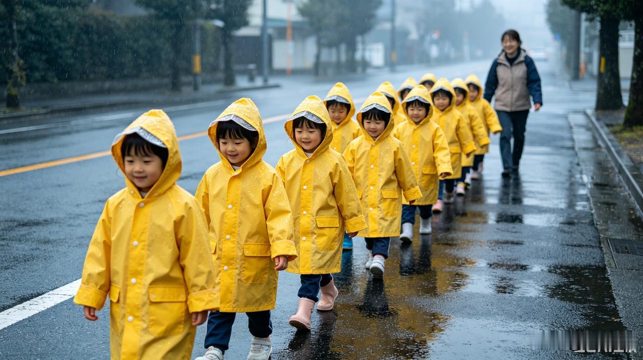 看了女教师打伞事件，
吓得我宁可淋雨，
也不会在校园里打伞。
以往的时候，每逢下