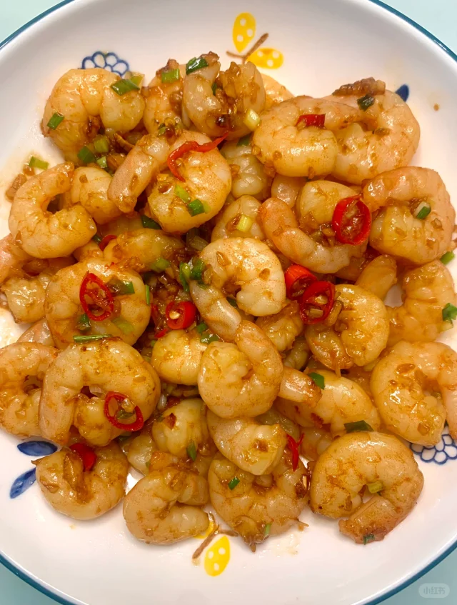 低卡蒜香虾仁🍤超好吃又快手的一道减脂菜❗️