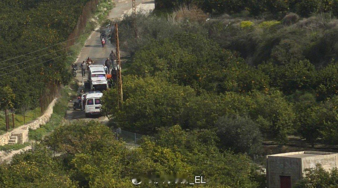 黎巴嫩南部代尔·卡农附近，一名步行的本地居民遭到以色列无人机袭击。 