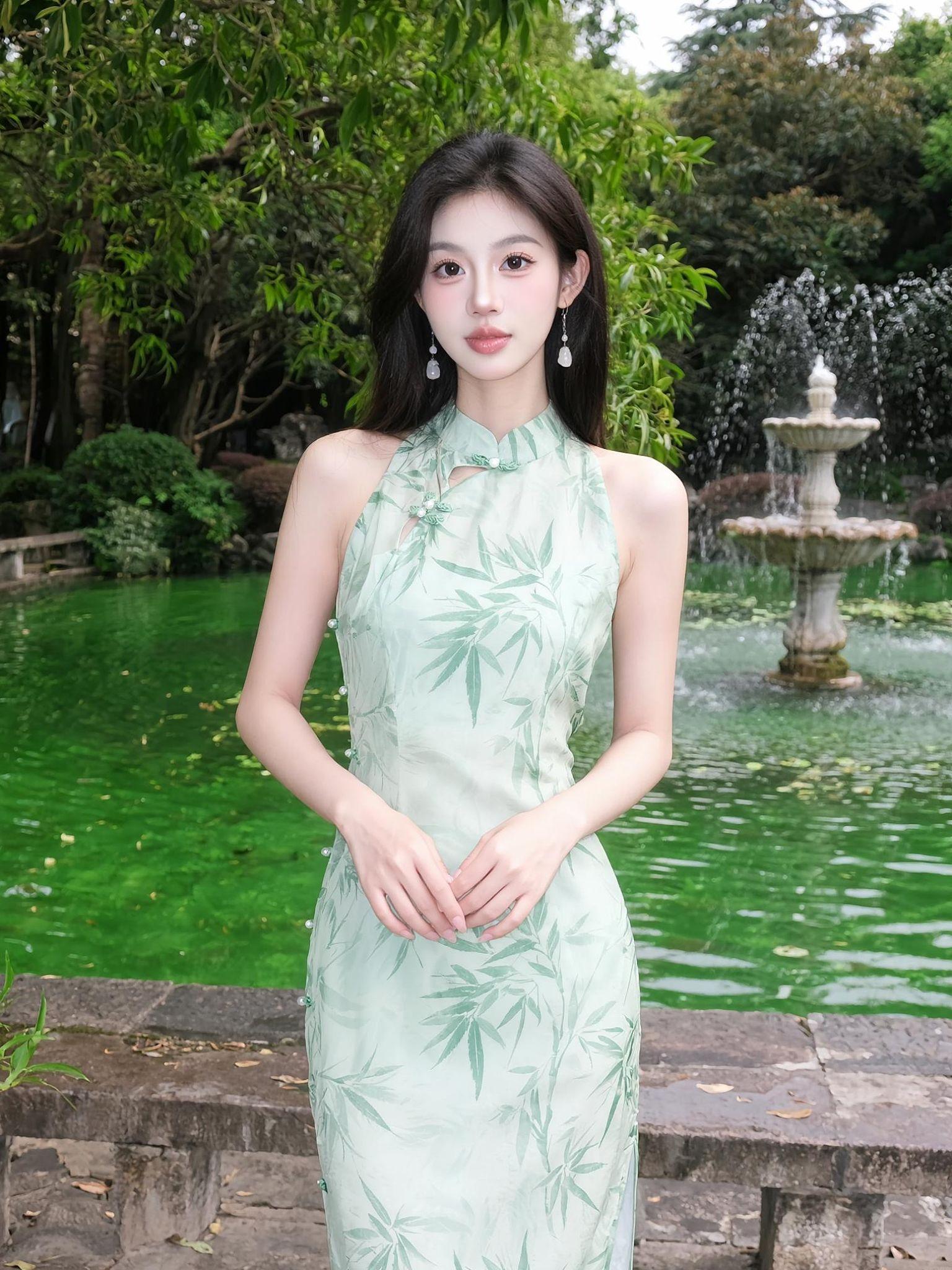 AI中式旗袍写真 写真情绪片  随性穿搭