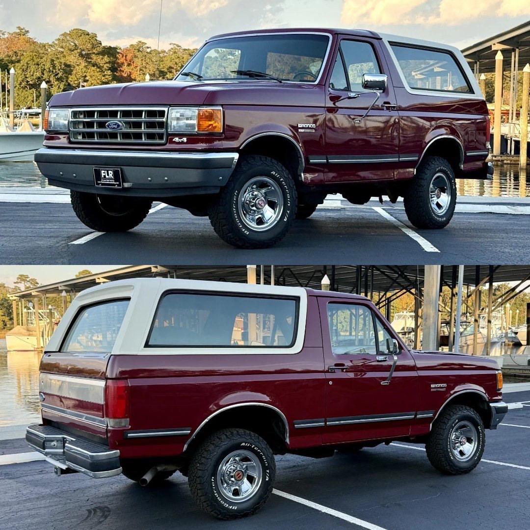 1988 年的 Ford Bronco XLT 是第四代“方鼻”Bronco 的