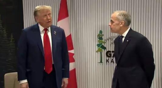 加拿大总理卡尼在 G7 峰会上跟特朗普说了这样一段话：加拿大只给中国电动汽车留了