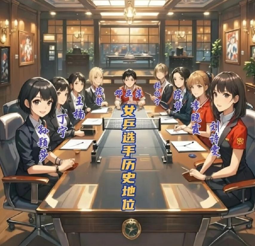 有网友做的乒乓球女子选手历史地位排名，大家觉得这个排名如何？
1、邓亚萍
2、陈