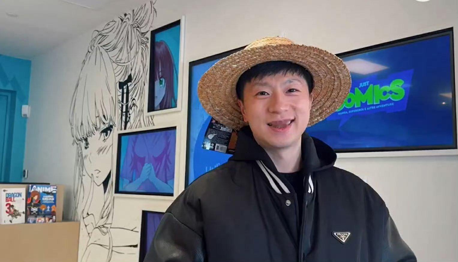 马龙米兰vlog 马队工作室发布马龙米兰行vlog！阳光充足宜出门，看看戴草帽的