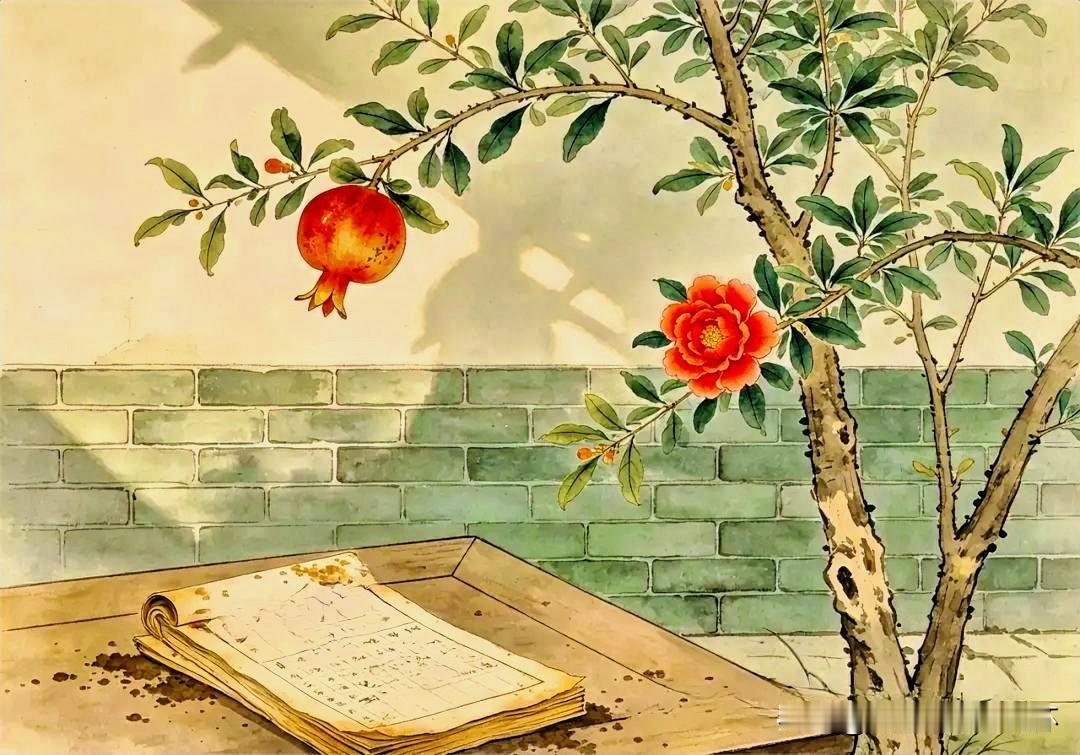 下联：榴花立夏知自开
上联：有请雅士[玫瑰][玫瑰][玫瑰]
