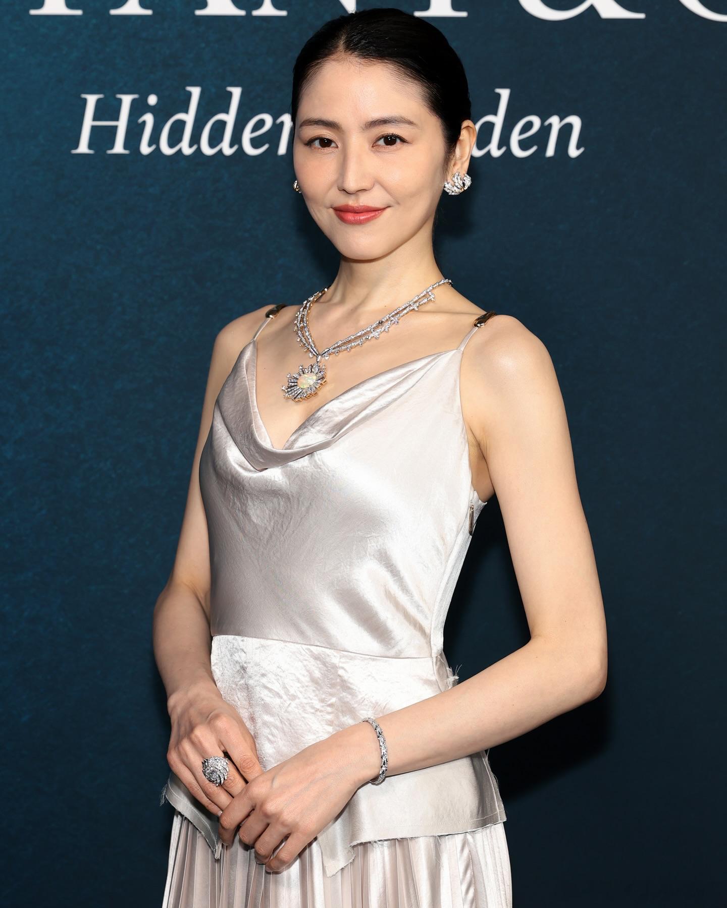 在纽约出席Tiffany活动的长泽雅美 