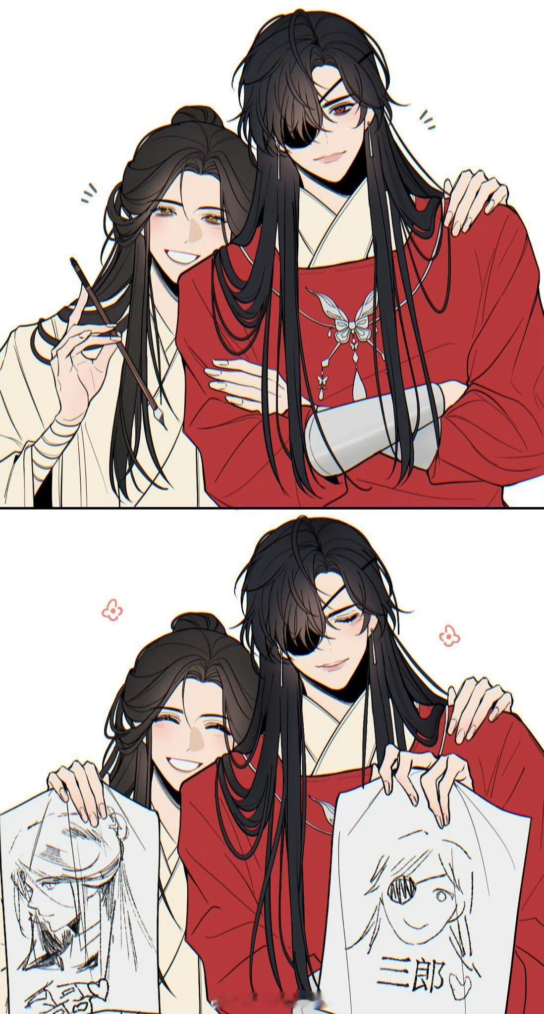 天官赐福  花怜  事实证明，咱们花花除了写字样样拔尖[doge] 