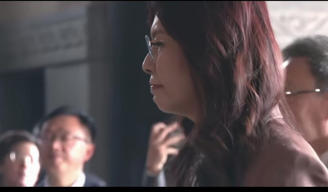 郑丽文哽咽祭拜孙中山，当郑丽文在孙中山先生陵前哽咽祭拜，每一滴泪水都在诉说着对民