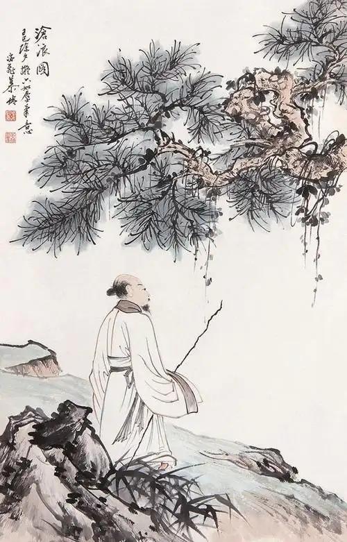 上联：行山拄拐松峦近
下联：[比心]

网络图片/诚谢侵删