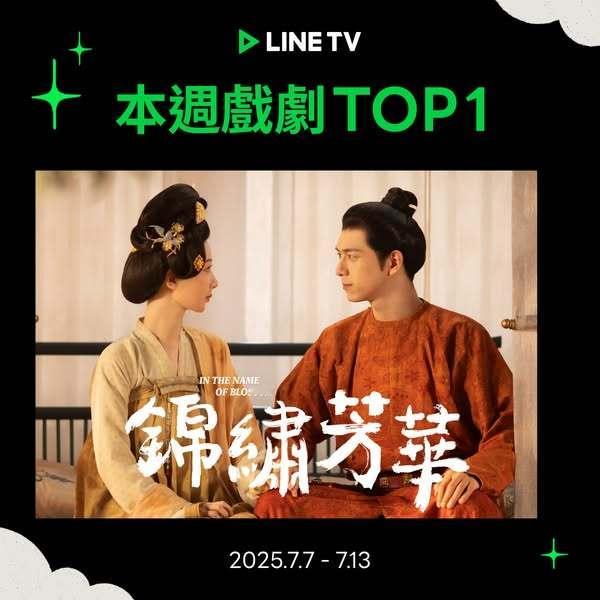 杨紫李现领衔主演，魏哲鸣特邀主演《锦绣芳华》夺上周中国台湾LINE TV视频平台
