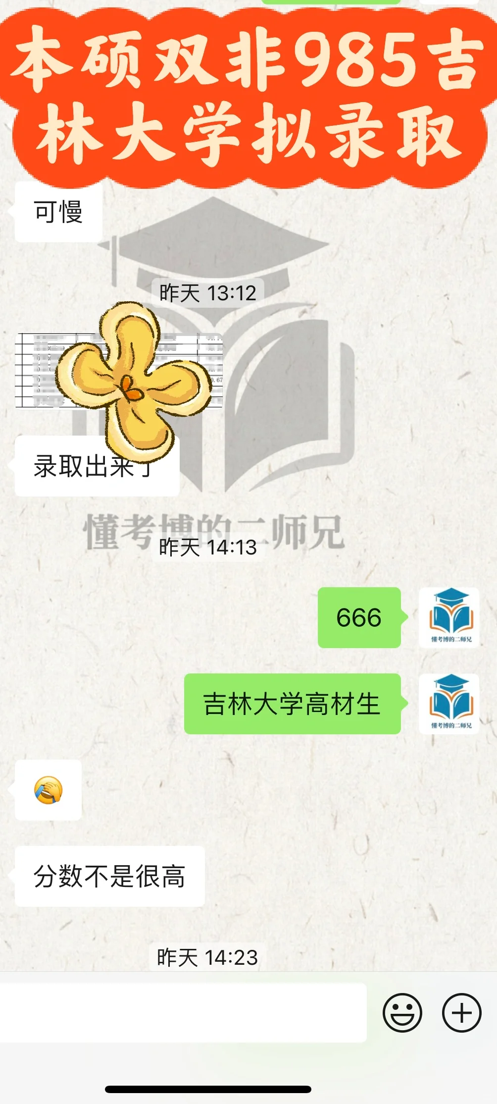 本硕双非985吉林大学光学拟录取