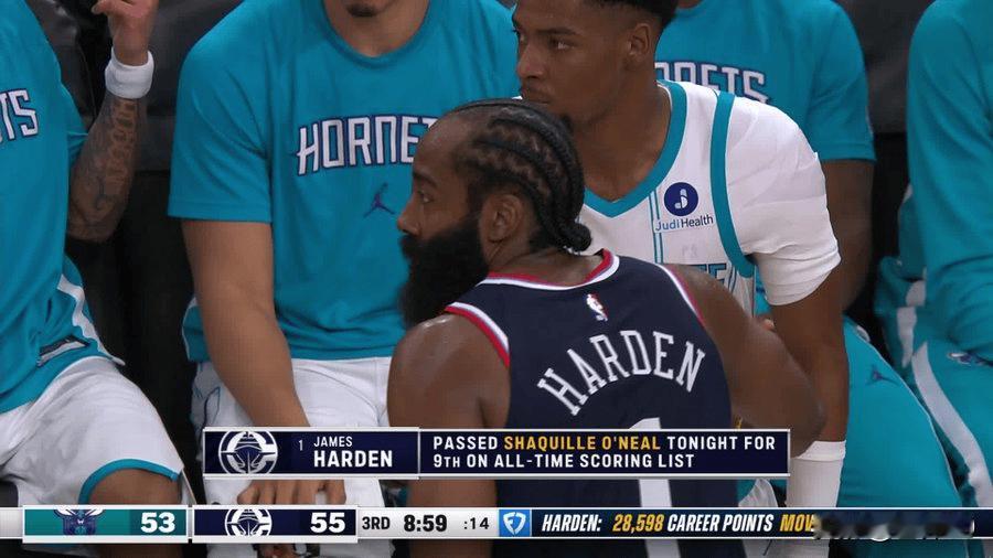 历史第九达成！哈登不仅是得分机器，更是三分和助攻的全能王者，现役独一份的存在，这