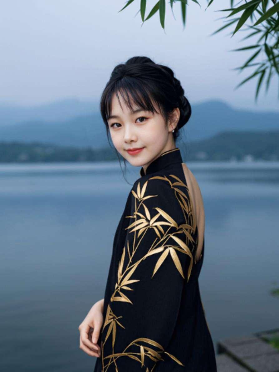 AI西湖旗袍雅