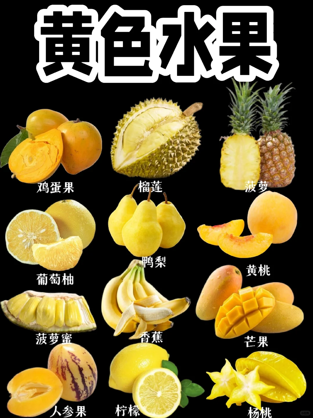 【黄色水果】多吃水果有好多好处