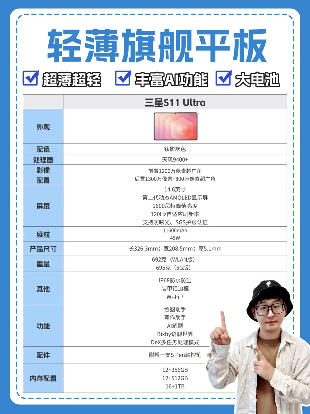 平板界的全能选手，三星S11 Ultra推荐