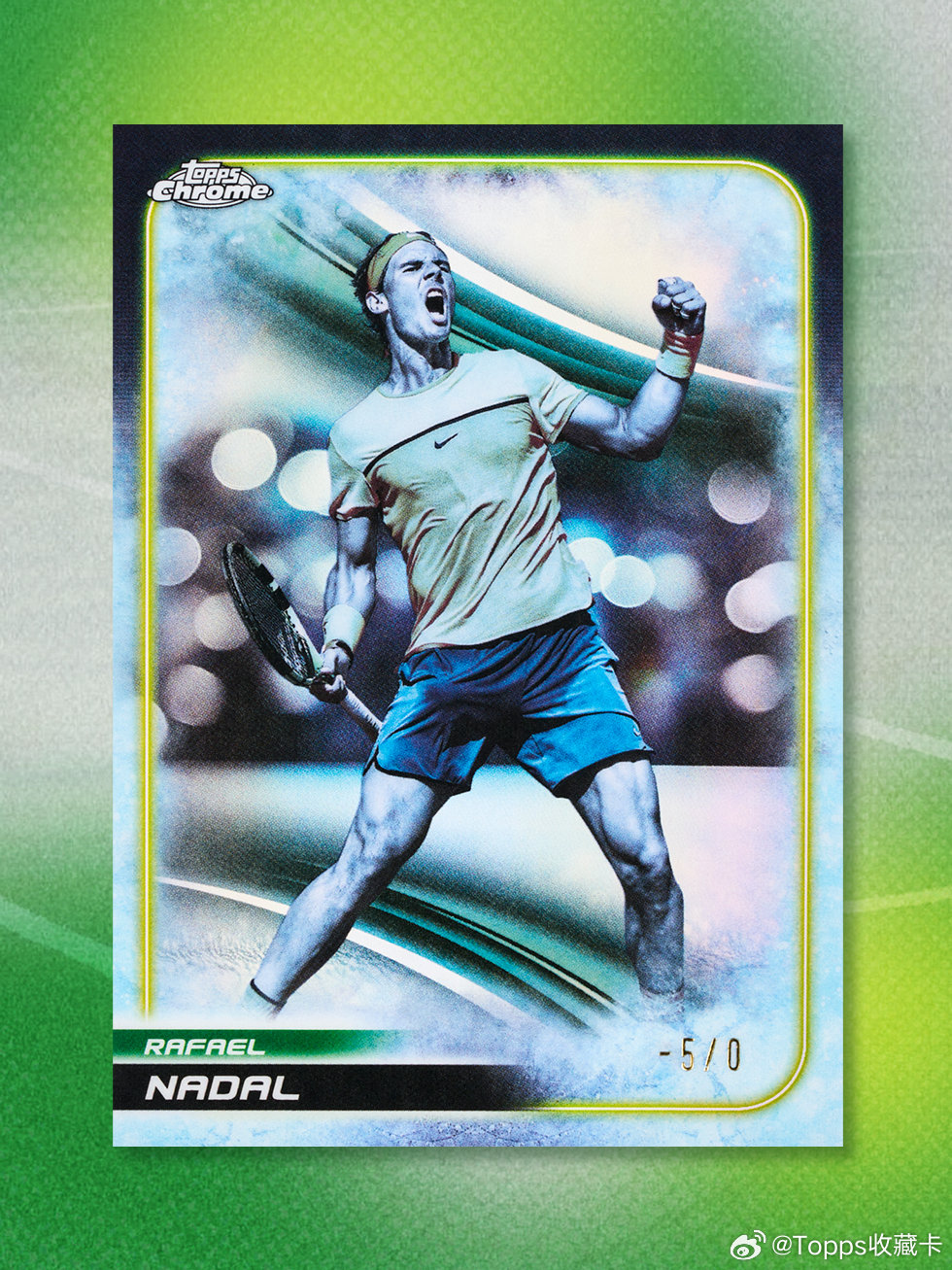 【纳达尔首次登陆Topps Chrome签字名单✍️】他是红土之王，是22座大满