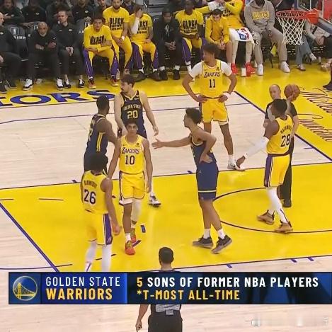 NBA的统计真的太厉害了：勇士五个球二代 NBA第一多分别是水花嘴、土鸡蛋还有小