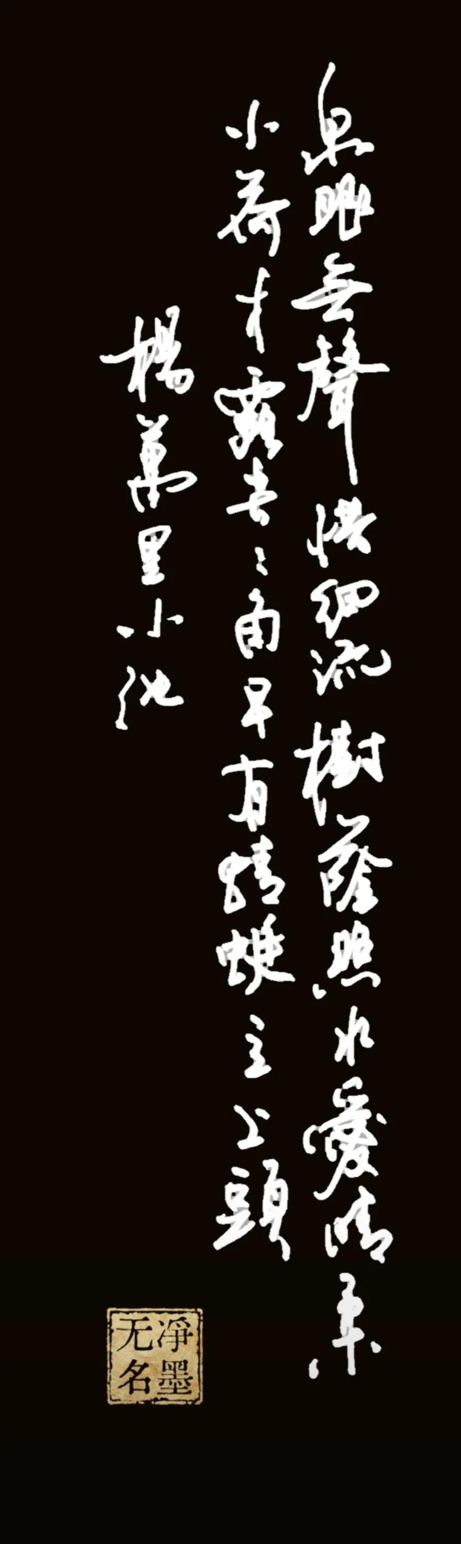 释文 杨万里《小池》
泉眼无声惜细流，树阴照水爱晴柔。
小荷才露尖尖角，早有蜻蜓