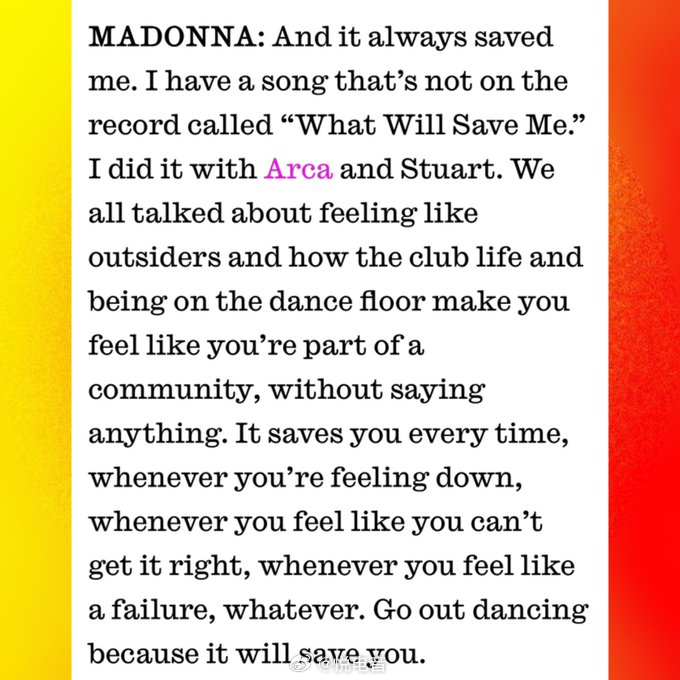 Madonna 【Madonna透露与Arca合作曲目未收录于新专】Madonn