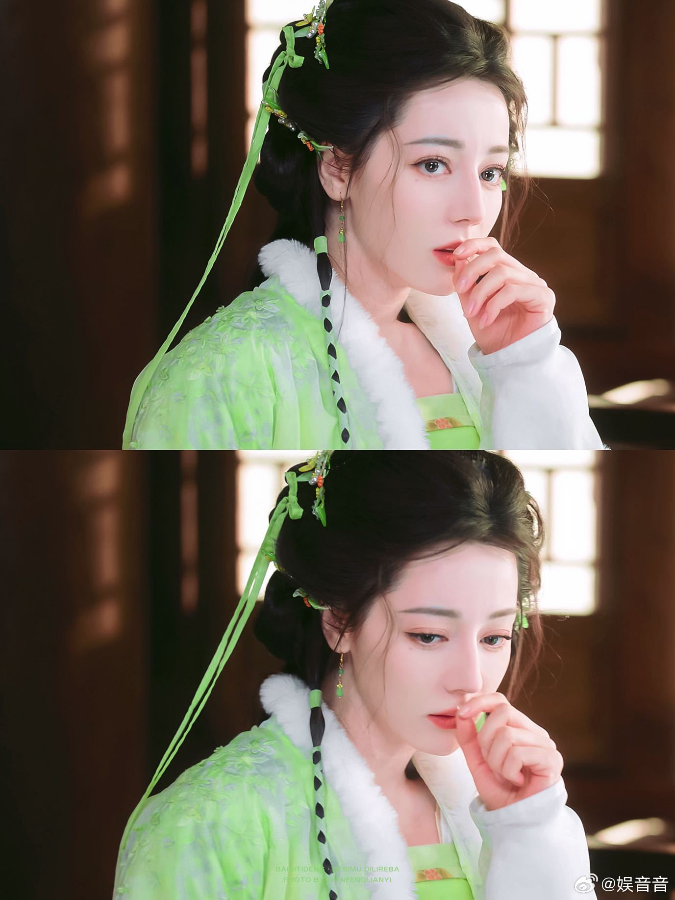 搞得我也想被热巴喷一口谁能拒绝这么可爱的贺思慕啊！喷完人手忙脚乱的样子，加上不经