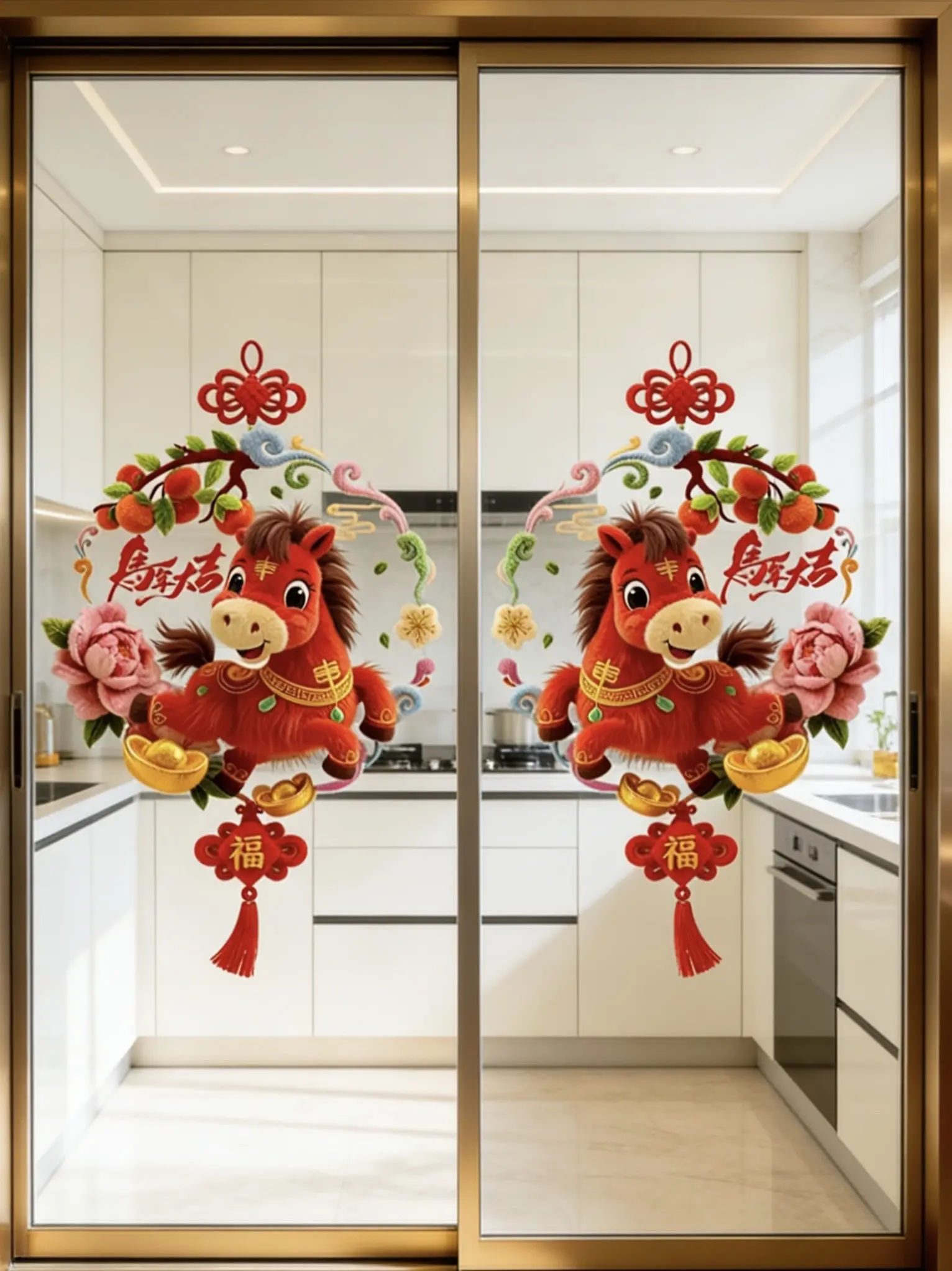 窗花 窗花贴 新年氛围感 马年大吉 家居好物