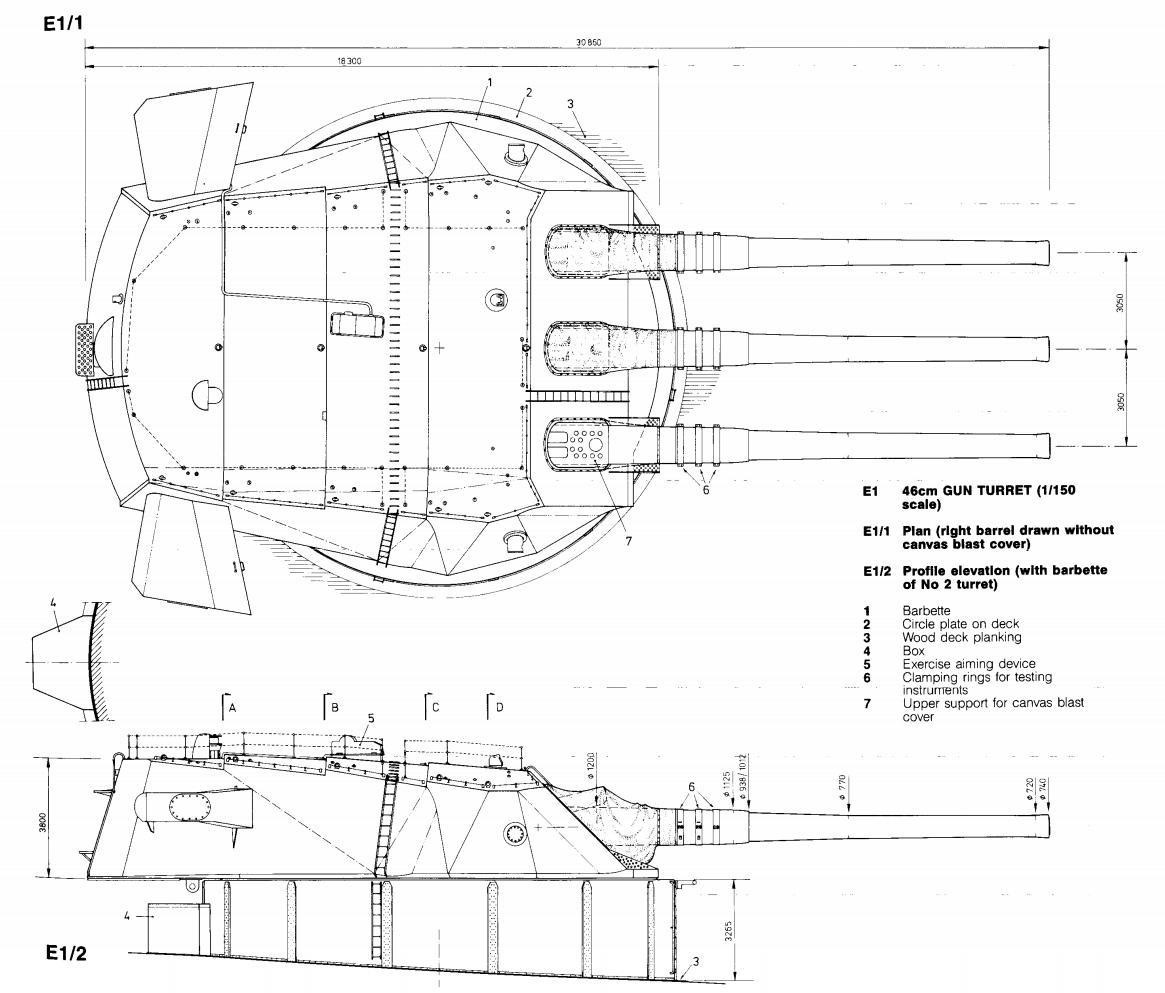 大和号460主炮塔设计图欣赏