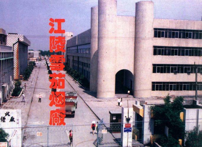 湖北荆州老照片：1990年代，江陵雪茄烟厂，位于古城南门外。